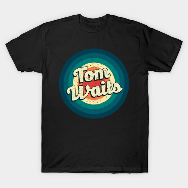 Graphic Tom Name Retro Vintage Circle T-Shirt by Mysterious Astral City